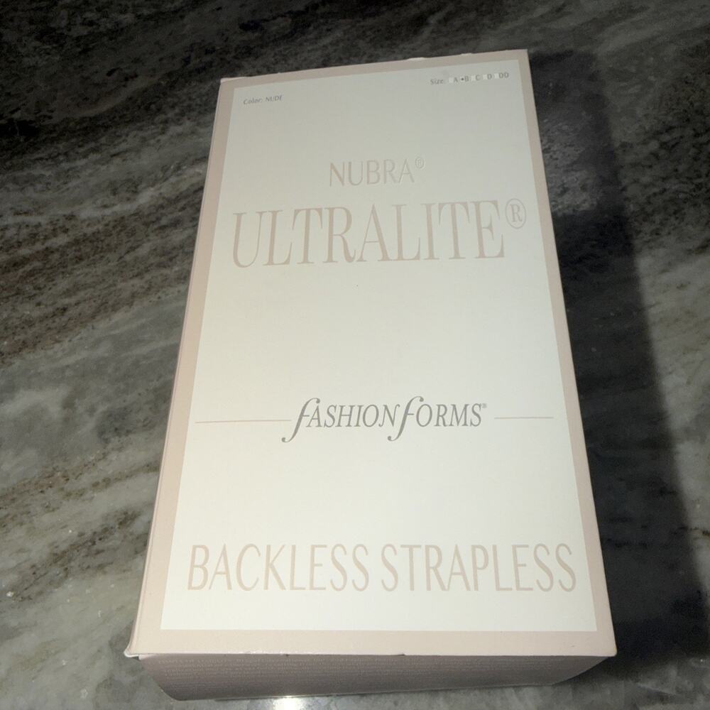 NEW Nubra Ultralite Fashion Firms Size B Backless Strapless (Msca)